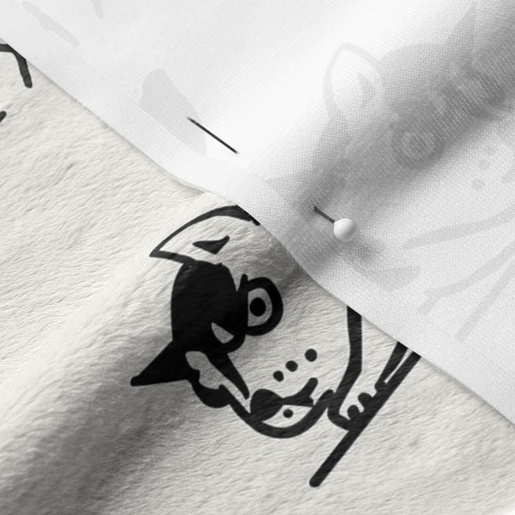 Spoonflower Fabric - Husky Dog Yoga Funny Novelty Printed on Minky Fabric by The Yard - Sewing Baby Blankets Quilt Backing Plush