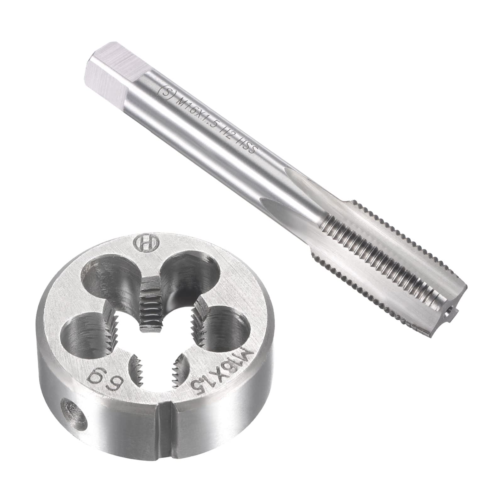 Maschio E Filiera Metrica M10 X 1.0 Mm - Set Per Filettatura E Riparazione Viti In Acciaio HSS - Foto 5