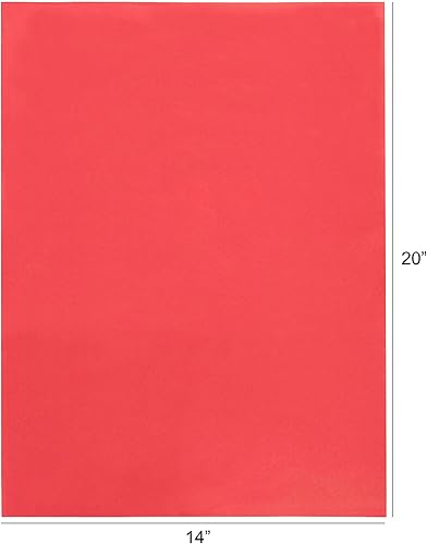 Miniatura 2 de Papel de seda rojo de 14 x 20 pulgadas, paquete de 96 unidades para regalos, juegos, cumpleaños, Pascua, Día de la Madre, graduaciones, envoltura de