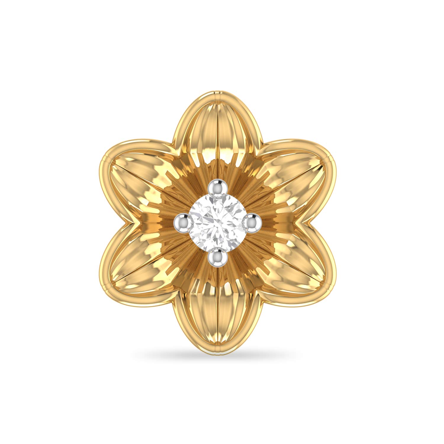 The Cormack 18KT Yellow Gold and Diamond Nose Pin for Women