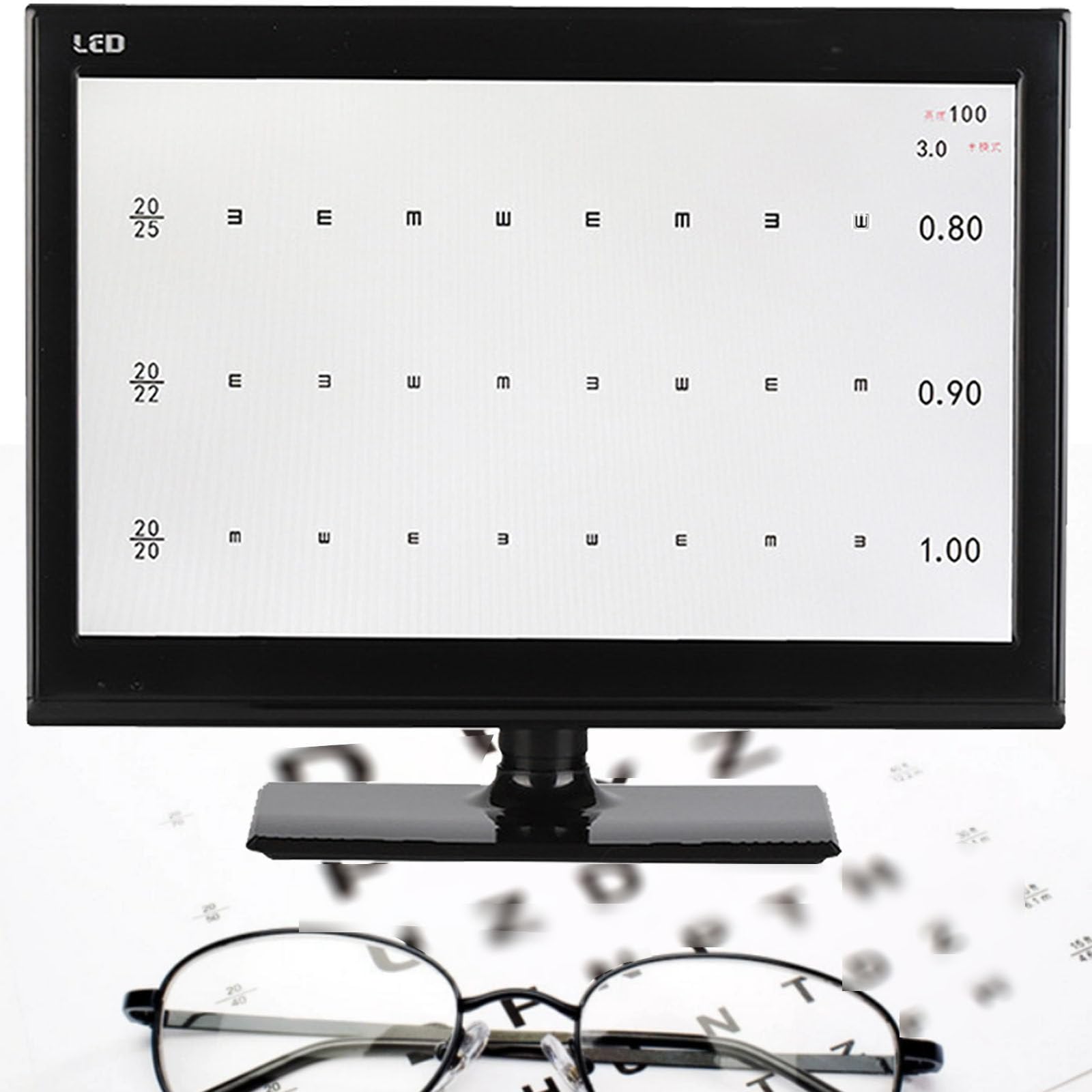 18,5/21,5-Zoll-LCD-elektronische Optische Sehtafel,Digitale Sehschärfetafel 21.5in