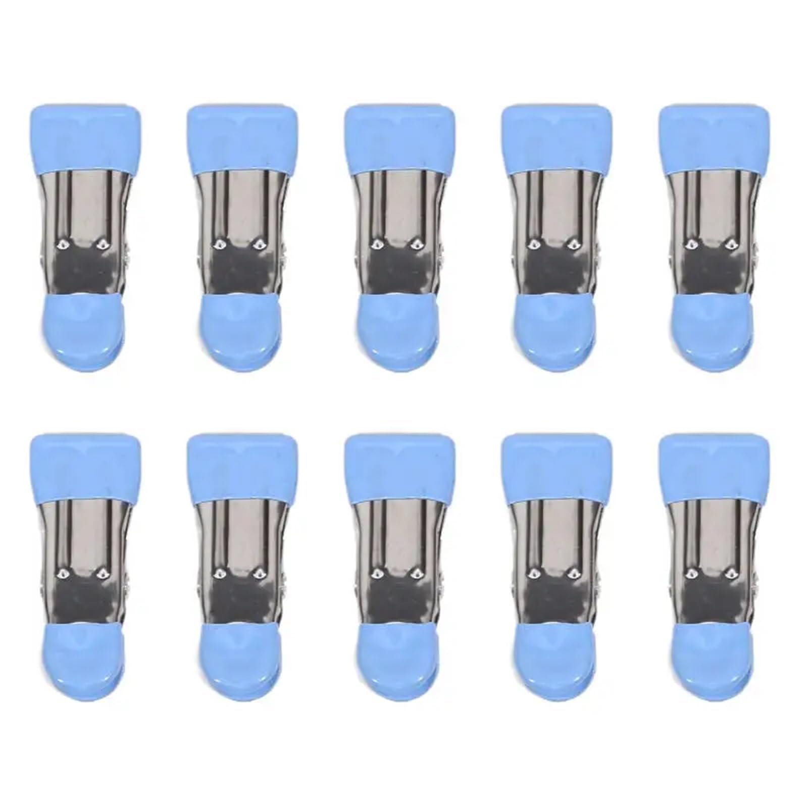 60pcs Stainless Steel Clothespins Laundry Clothes Pegs With Hook Pants Hanger Portable Hanging Clips Closet Organizer Stainless Steel Clothes Peg(Blue)