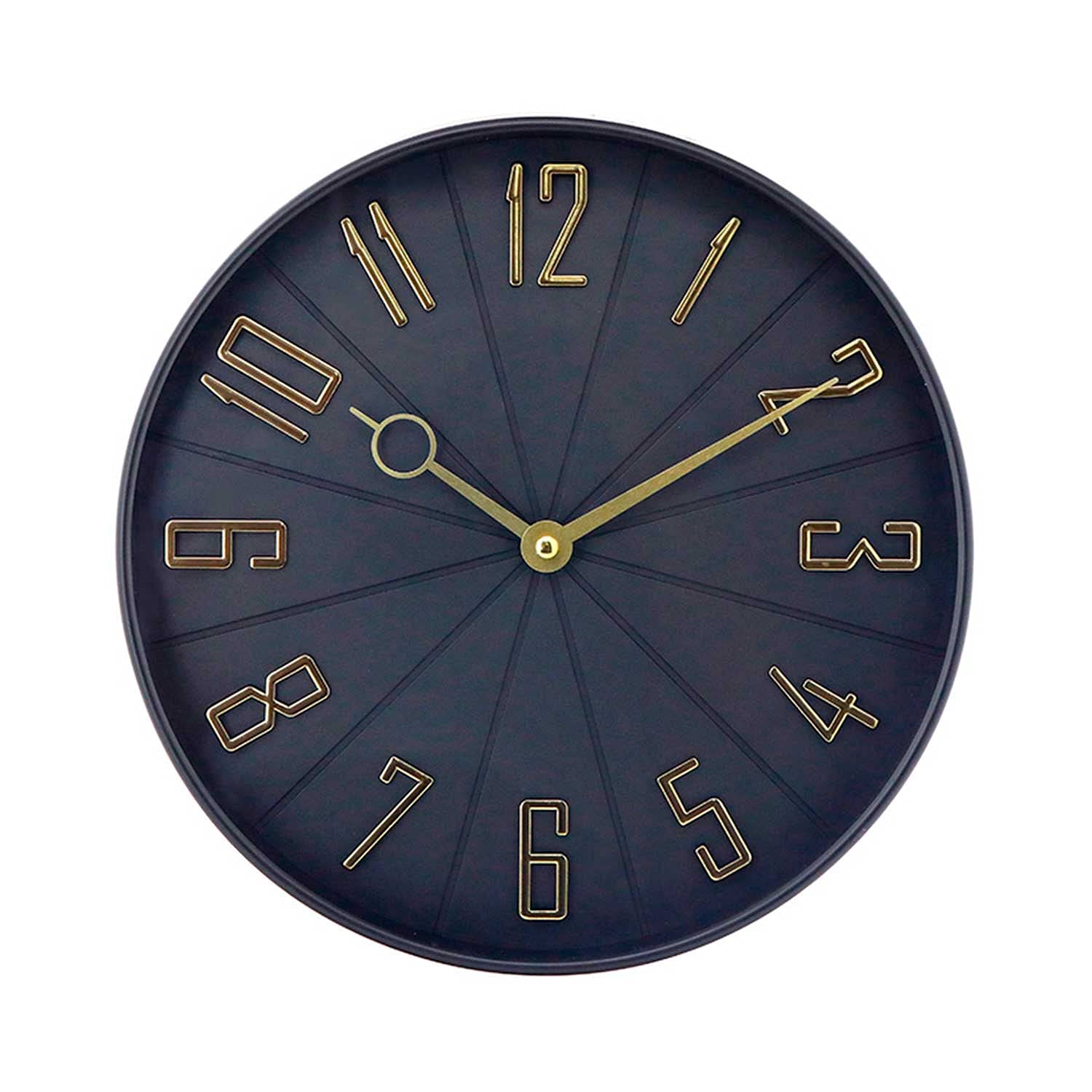 THINIA HOME Reloj de Pared Vintage Negro/​Dorado Ø27.3 cm