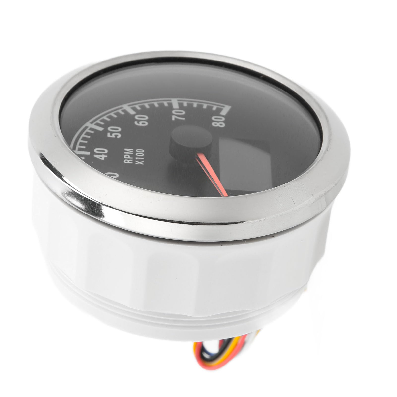 Tacómetro de motor Torvex, 3 en 1, 85 mm, 8000 RPM, indicador de RPM, 9-32 V, retroiluminación roja, indicador de tacómetro con esfera negra para coche, yate, RV