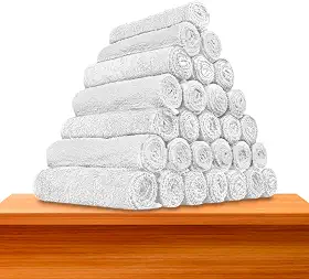 Kit 10 - Toalhas De Rosto Para Salão - Profiline (10 Brancas)