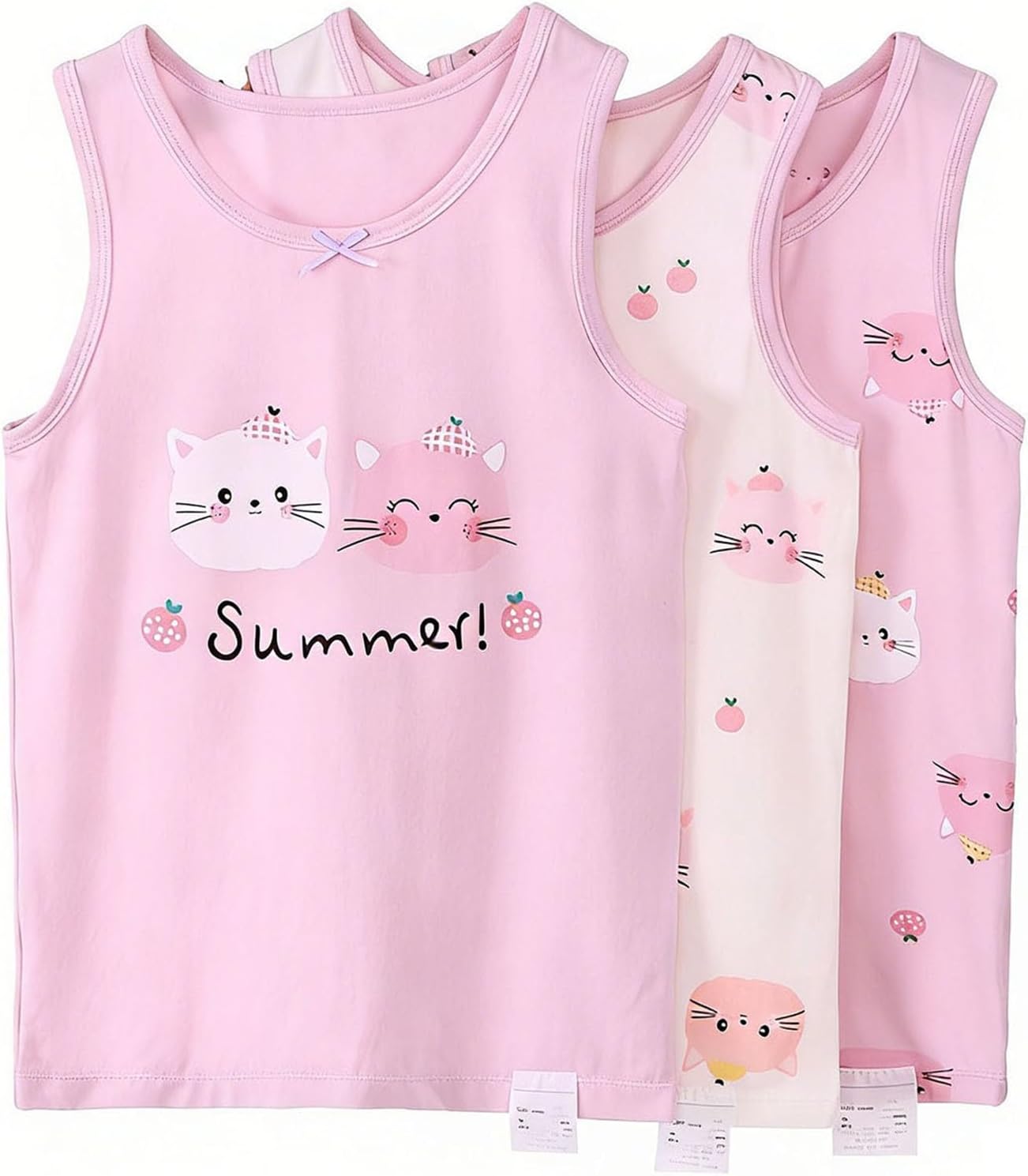 Toddler Girls Sleeveless Undershirts Athletic Performance Dance Wear Training Top Home Wear