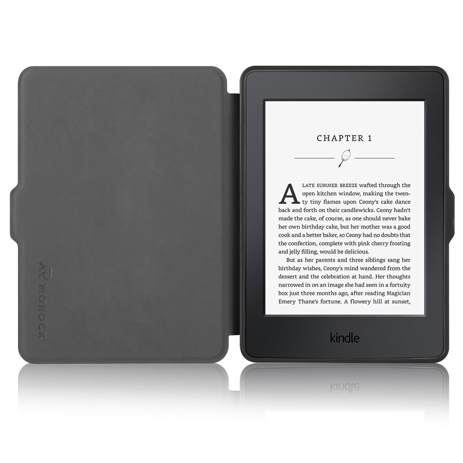 MOROCK Custodia per Kindle Paperwhite da 6 pollici di 5a/6a/7a generazione 2012-2017 rilasciato (modello n. EY21 e DP75SDI), custodia leggera in pelle PU di alta qualità con accensione e spegnimento