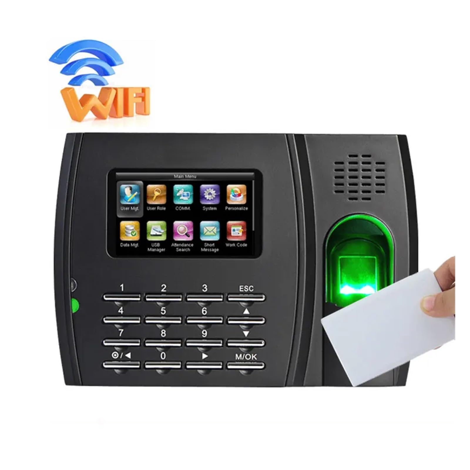 Urządzenie do rejestracji czasu pracy WIFI dla małych firm Ochrona terminala identyfikacyjnego Inteligentny elektroniczny odcisk palca Precyzyjne wykrawanie(U8 ID WIFI)