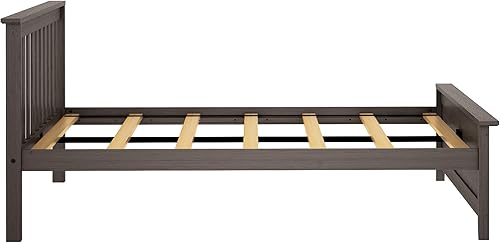 Miniatura 4 de Plank+Beam Bastidor de cama completo de madera maciza, cama de plataforma con cabecero, color arcilla