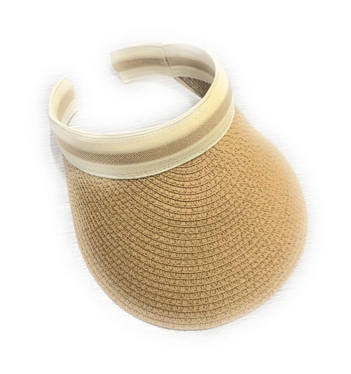 Caprilite Sombrero de paja con visera para el sol de verano para mujeres y niñas