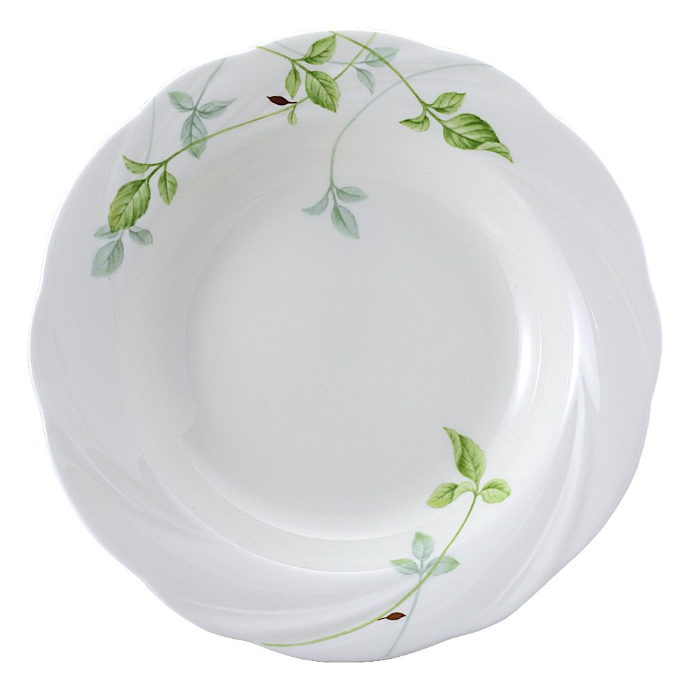 【NARUMI（ナルミ）】リムプレート 皿 25cm 5枚 Amazon.co.jp: NARUMI(ナルミ) レモンバーム 23cmリムスープ皿 ボーン