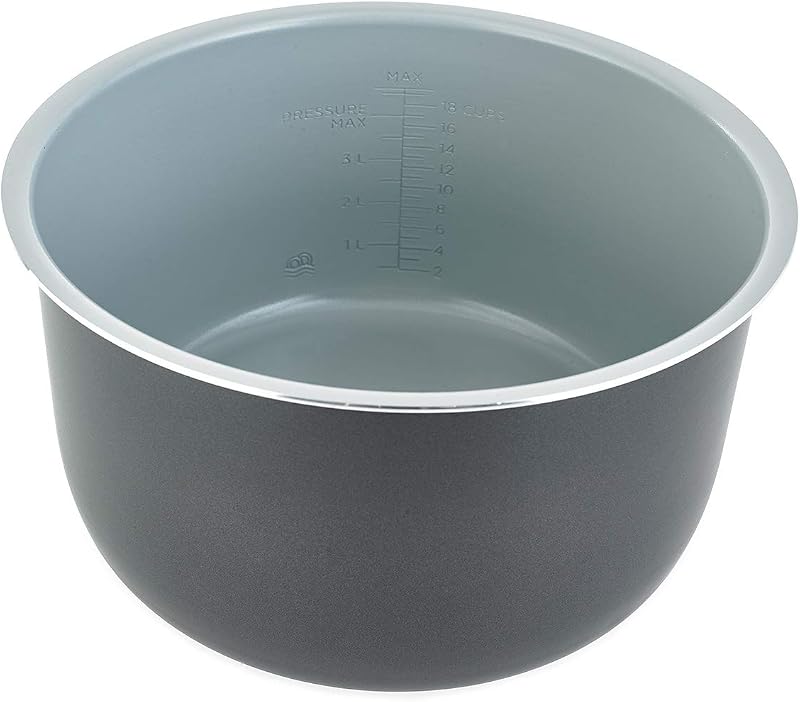 Olla interior de nanocerámica oficial Ninja para Foodi [4013J300UK] Compatible con Ninja Foodi OP300UK, negro