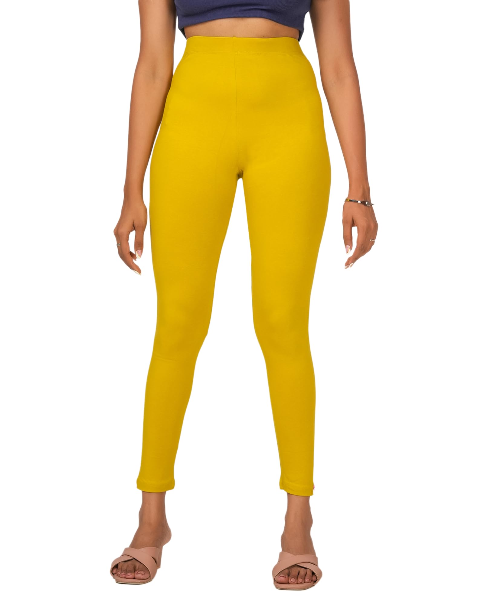 Loveit Womens Solid Viscose Slim Fit Ankle Length Leggings-picture-15