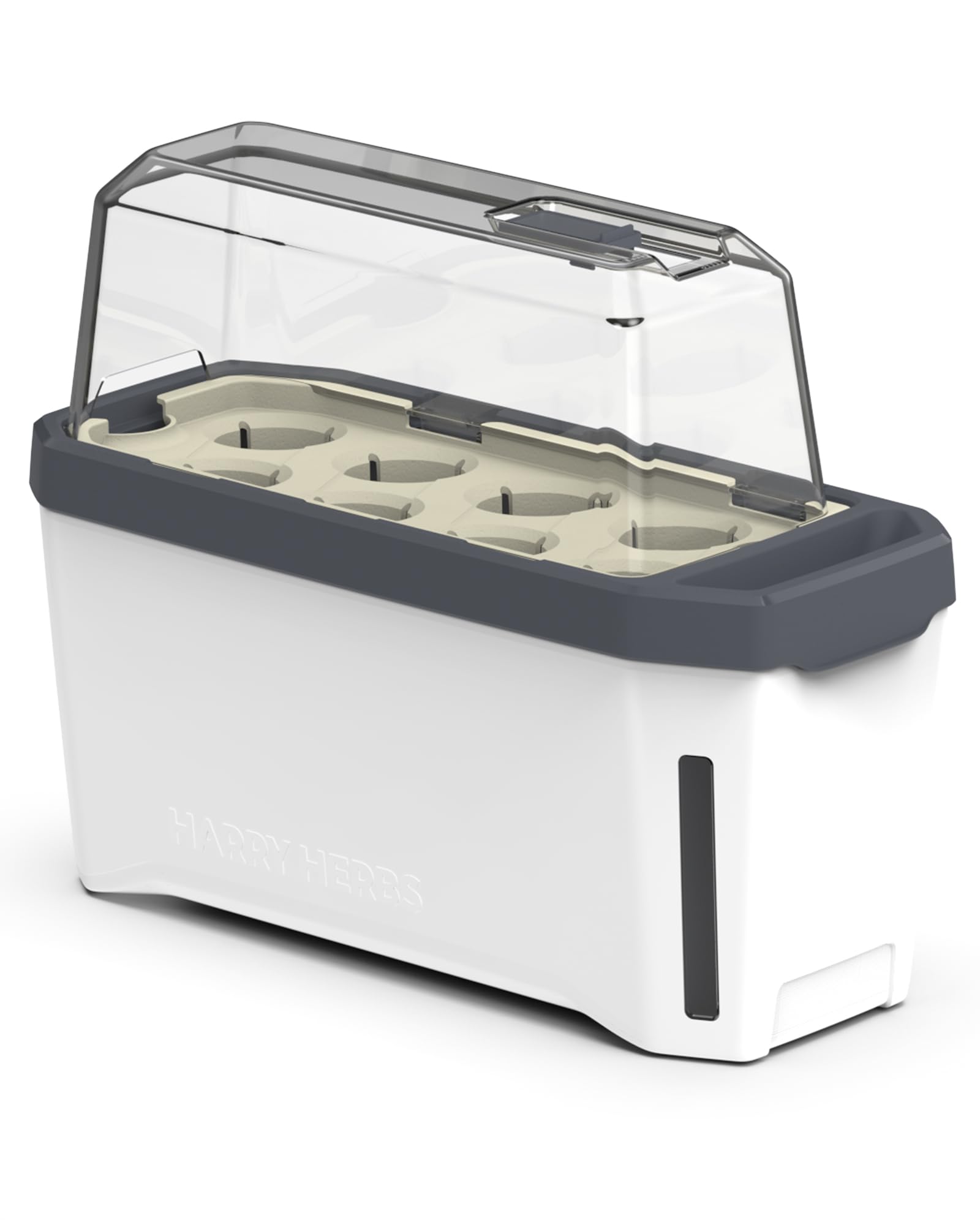 Harry Herbs 4-in-1 Planter Pot for Herbs, Removable lid, Self-watering, 0.5L water reservoir, 5L soil capacity