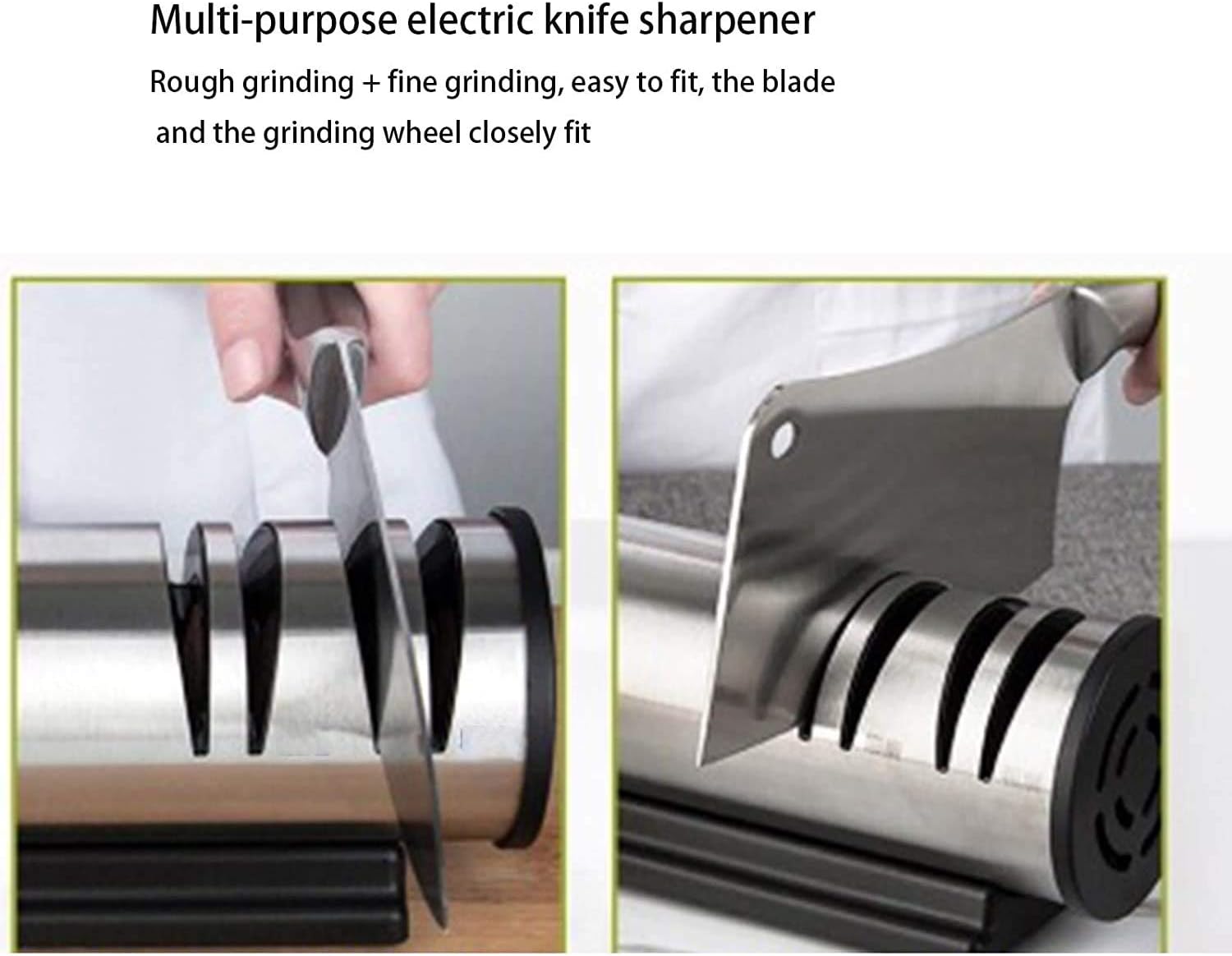 Professional Electric Knife Straight Diamond Abrasives Sharpening, 4-stage, Knife Professional Chef Use Fast and Effective Manual Sharpening Tool for Kitchen