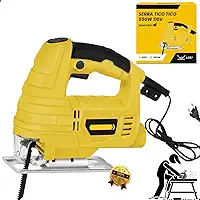 Serra Tico Tico 550W 110V Elétrica Corte Madeira e Metal Ajuste 45° Portátil Profissional DIY