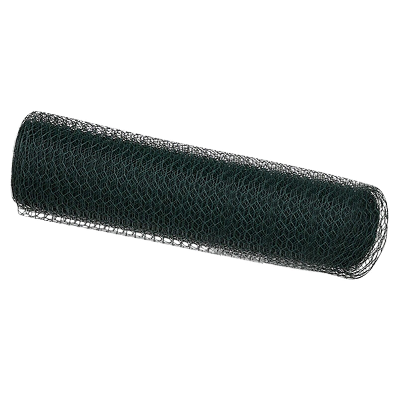 Vidaxl Green Hexagon Garden Fence - Steel Wire 0.8X25m Pvc Coated Outdoor Barrier