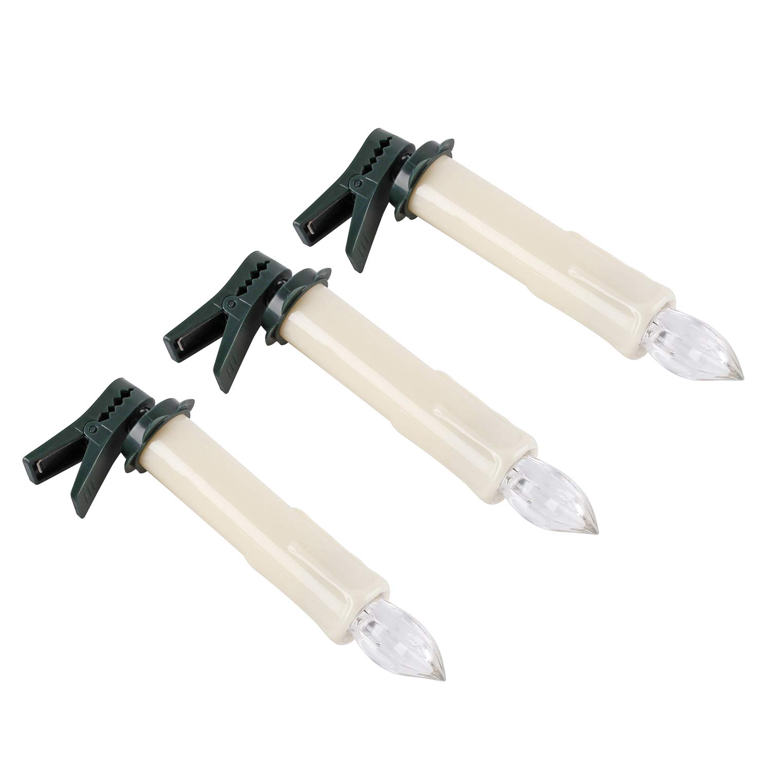 20/30/40/50/60 luci a LED senza fili, dimmerabili, candele senza fiamma, per albero di Natale, matrimoni, compleanni, feste (custodia bianca latte)