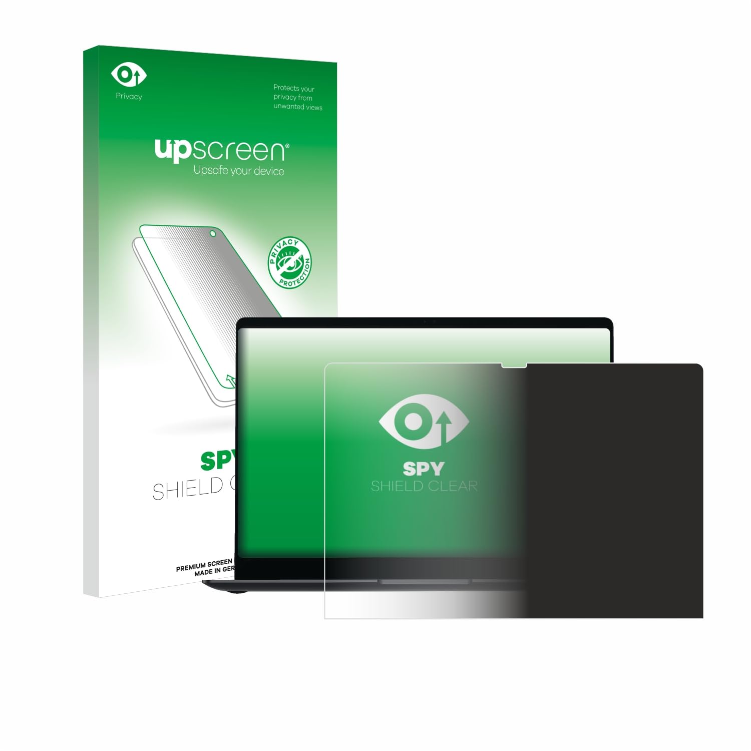 upscreen Pellicola Privacy per Samsung Galaxy Book4 Pro 16" | , Anti-Spy Protezione Schermo Made in Germany, Anti-Spia Privacy Screen Protector Chiara