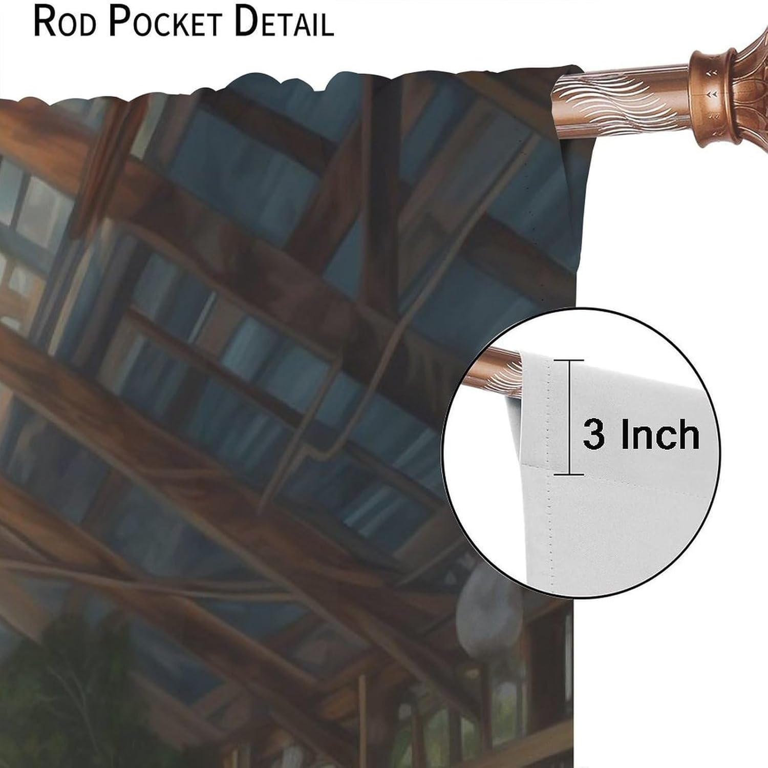 Retro Truck Blackout Curtain, Cartoon Rustic Antique Old Car Vintage Barn Farm Decor Window Treatments 2 Panels Curtains for Man Boy Bedroom Kitchen Living Room Garage Drapes 42x45in