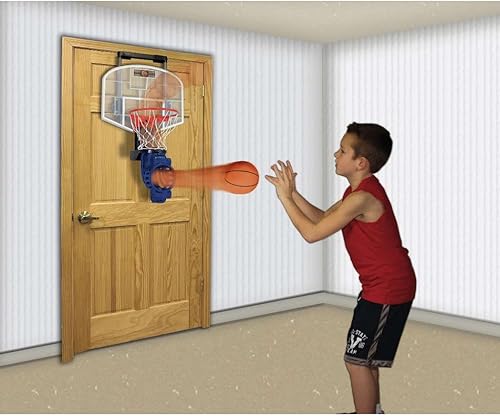 Miniatura 14 de Franklin Sports - Mini aro de baloncesto con rebote y pelota – aro de baloncesto sobre la puerta con rebote automático – Juego de baloncesto