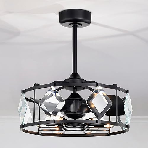 Warehouse of Tiffanys DL01P04MB Dakota - Ventilador de techo con acabado negro mate de 6 luces para interiores con kit de luz y control remoto