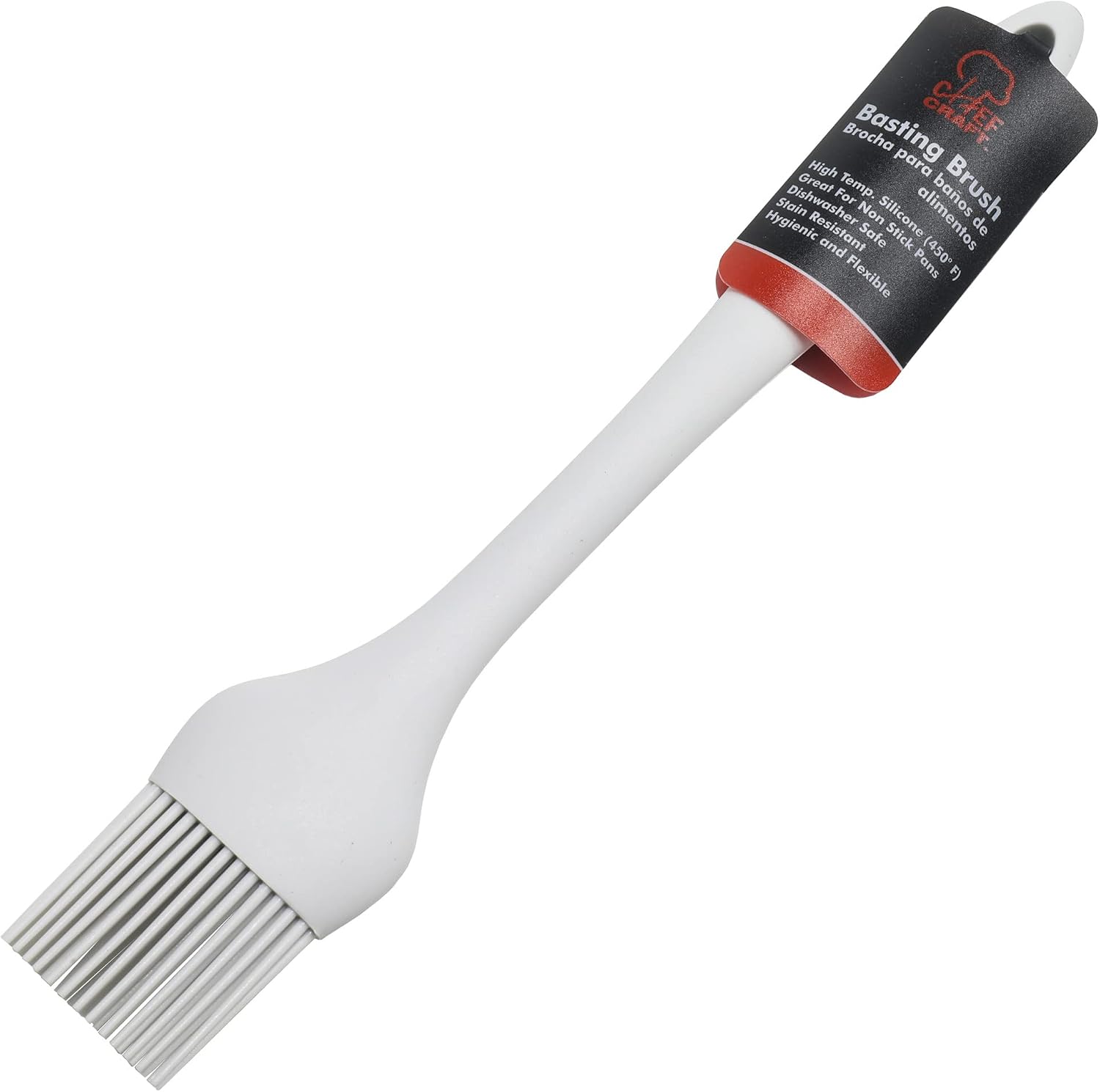 Chef Craft Premium Silicone Basting Brush, 10.25 inch, Gray image 2