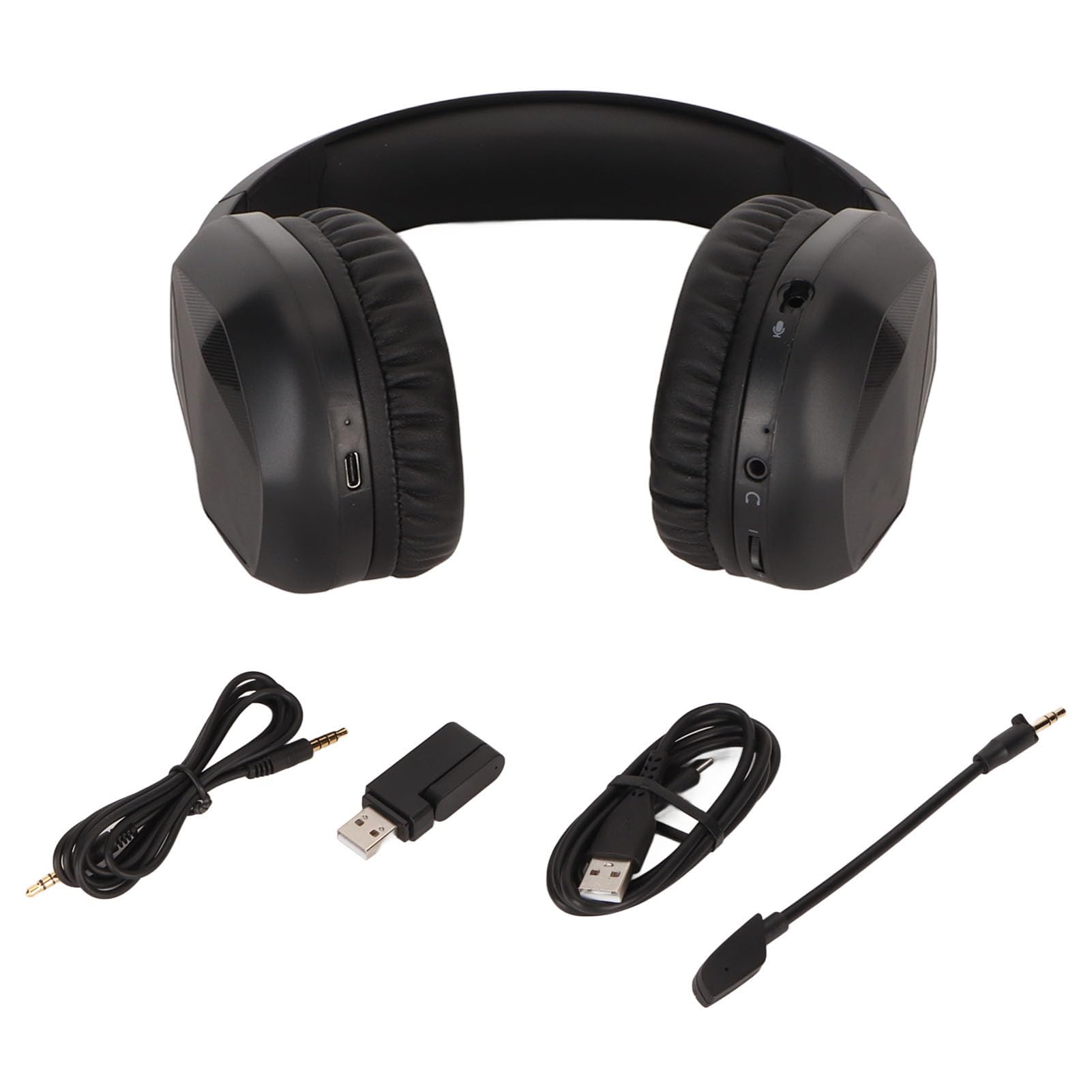 Auriculares de Juegos inalámbricos 5.2 Auriculares de Baja latencia con RGB Iluminación de Ruido Micrófono para PC Mobile Gaming