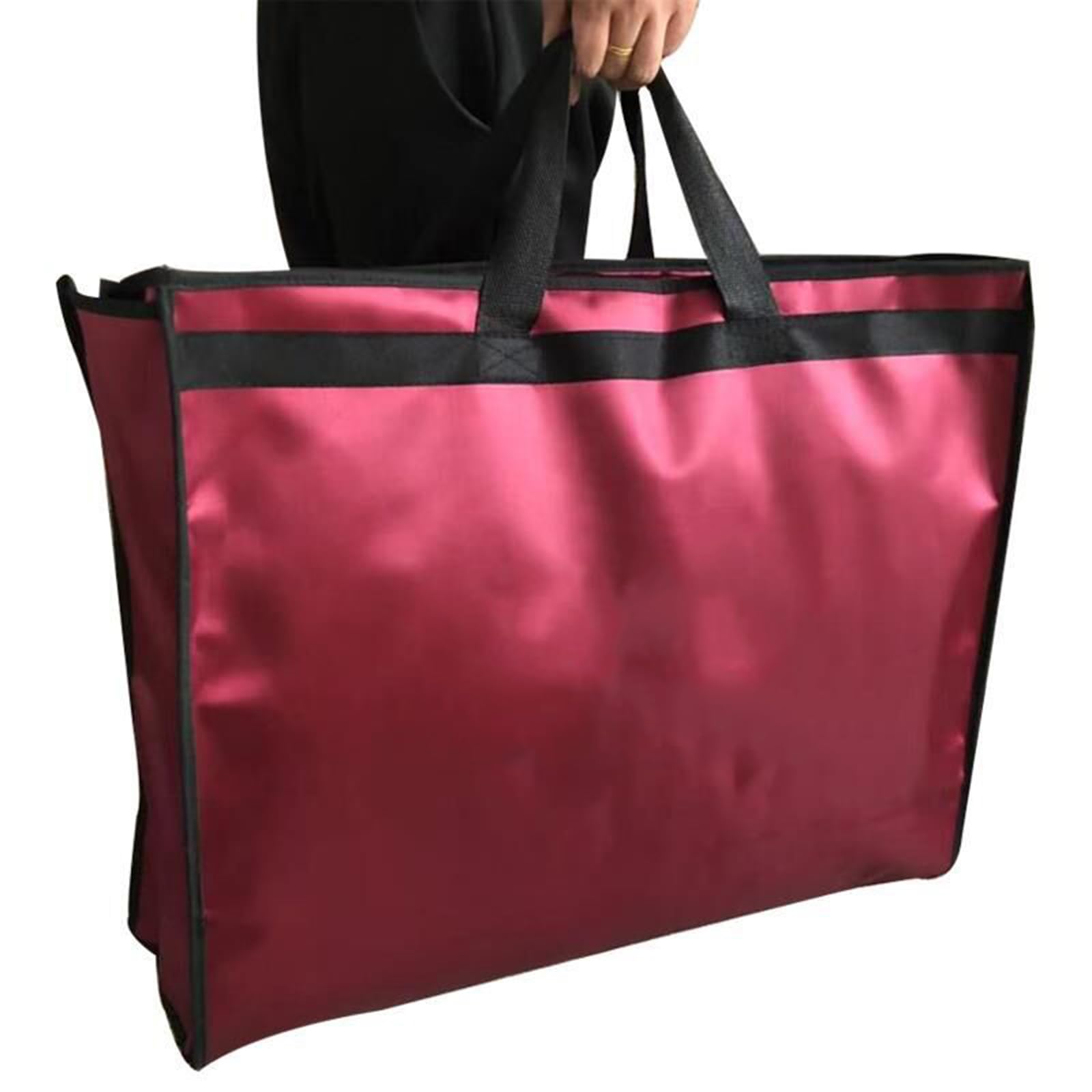 Kleiderhüllen, extra lang, Kleidersäcke für Hochzeitskleider, transparent, wasseür Brautkleider, zusammenklappbar, Reise-Staubbeutel mit Griffen, 160 x 58 x 20 cm, Rot (Rot 200 x 58 x 20 cm)