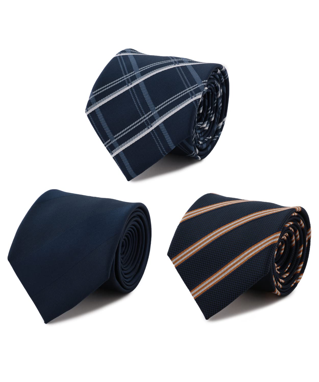 [オリヒカ] 【箱付き】ネクタイ3本セット 洗えるウォッシャブル ギフトボックス メンズ Free Size 3本セット