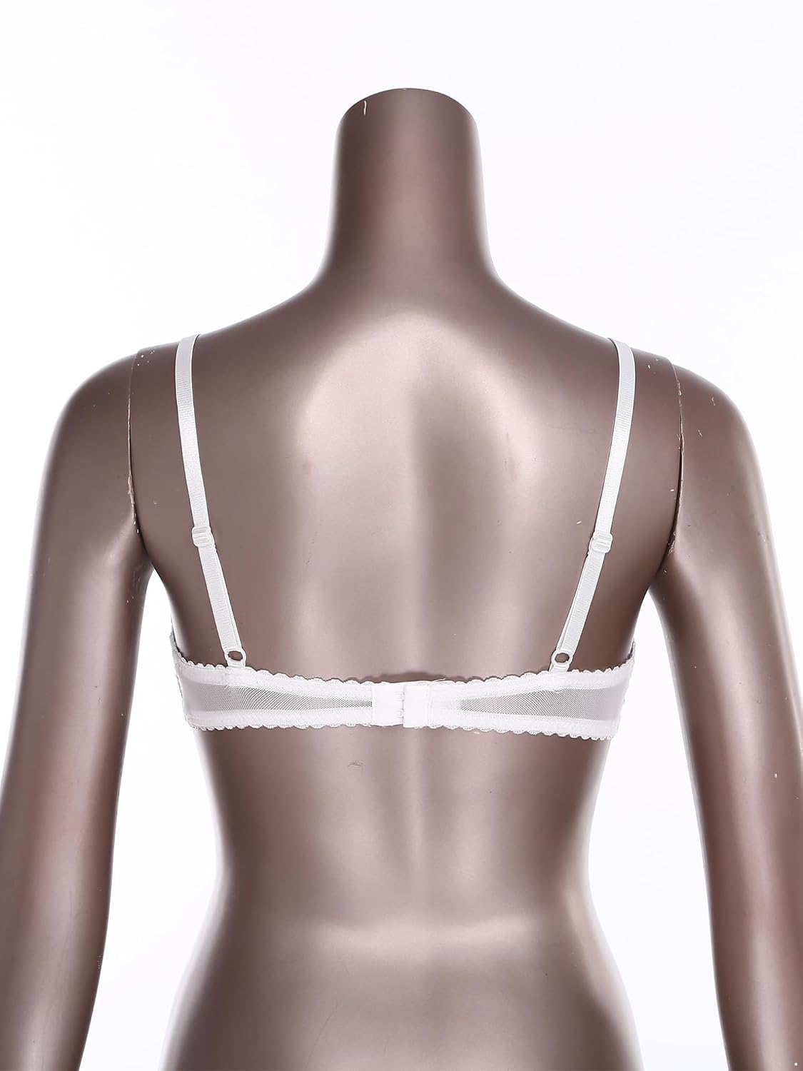 Hularka Womens Floral Lace Unlined Bra See Through Hollow Out Wirefree Bralette Lingerie Tops