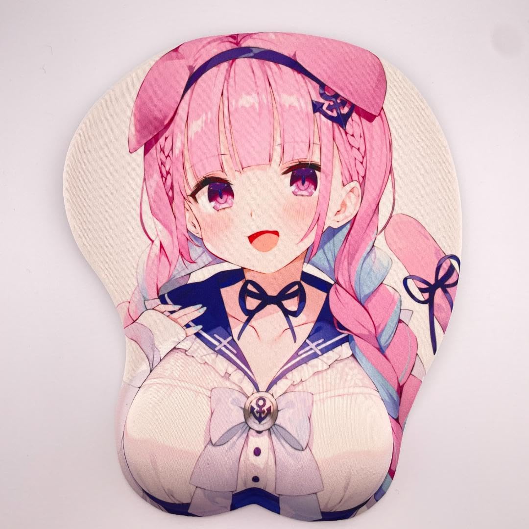 未開封 湊あくあ おっぱいマウスパッド がおう まかろん大帝 新品未