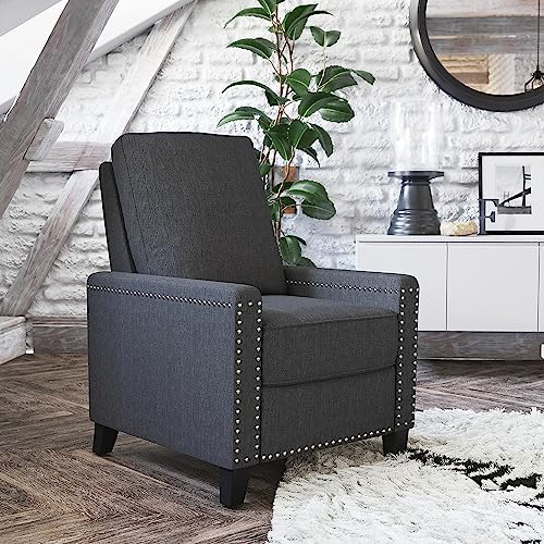 Sillón reclinable tela gris con espuma 1 cuerpo miniatura 2