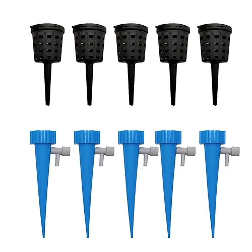 Bonsai Fertilizer Baskets and Automatic Flower Watering Machine Set,Use with Any Granular Fertilizer,Universal Bottle Mouth,10PCS