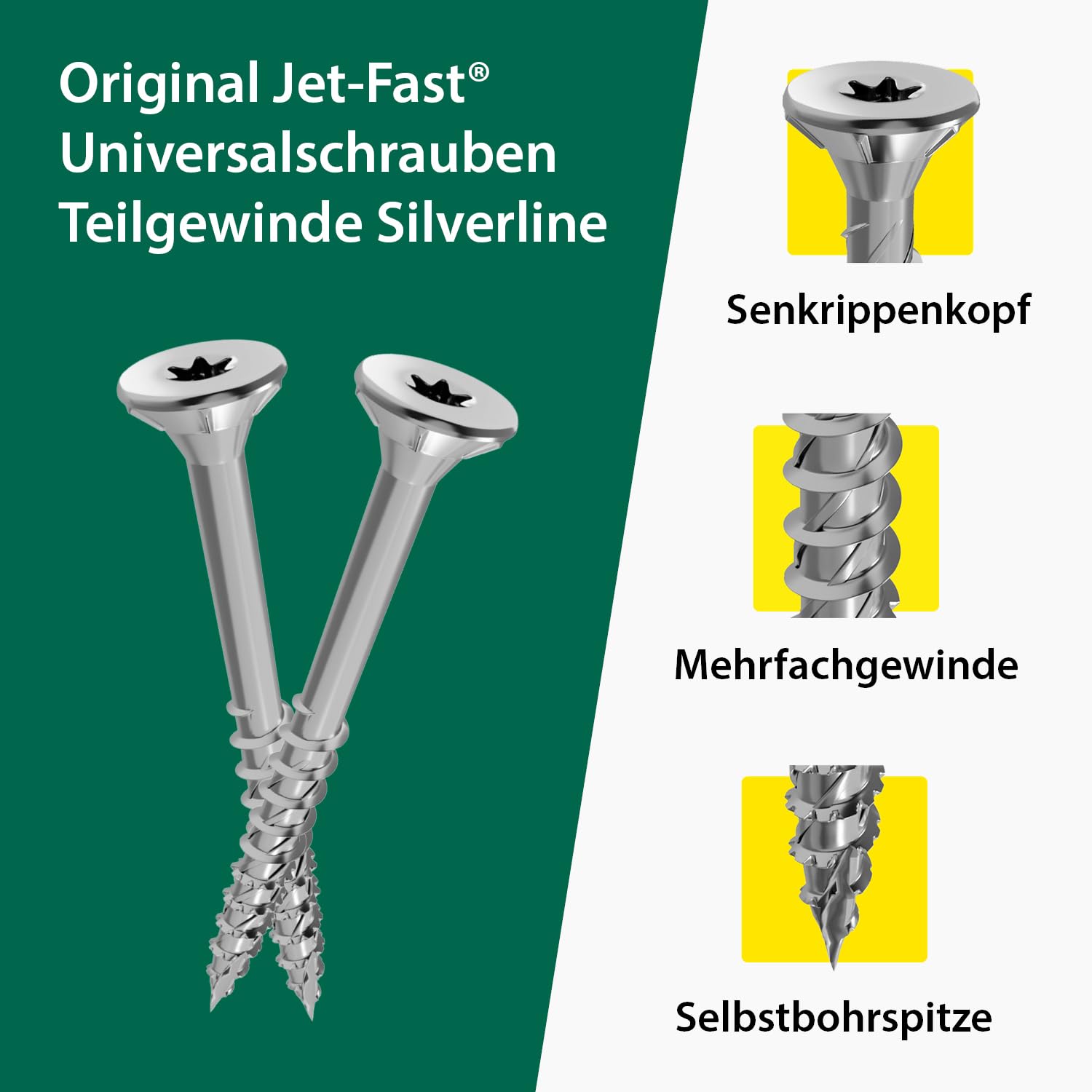 Juego de tornillos universales Jet-Fast originales (5100 piezas)