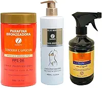 Kit bronzeamento natural parafina bronzeador óleo e fixador de marquinha Duotrato