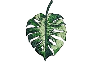Monstera Leaf Applique Patch - Tropical Plant Badge
