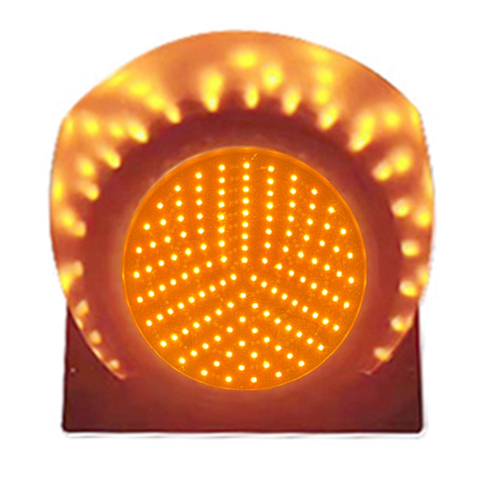 WNGJZZYC Semáforo LED de 200mm, Luces Individuales de Color Rojo, Verde y Amarillo, Señales de Trafico, Semáforos, Carcasa de Plástico, para Carreteras, Cabinas de Peaje(Yellow)