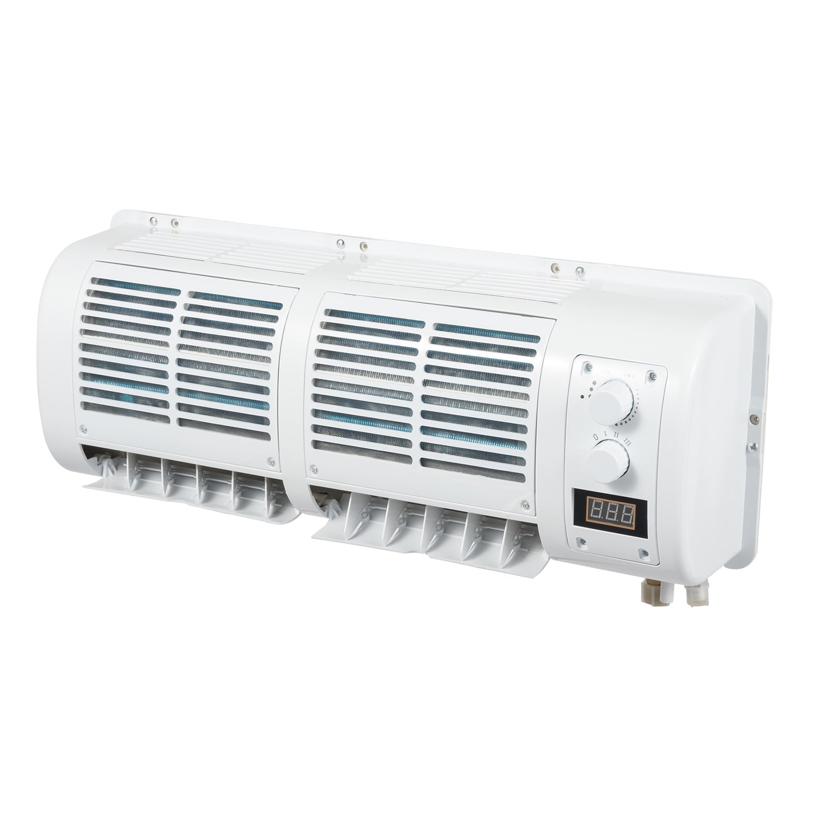 Aire acondicionado para caravana, montaje en pared, 100 W, pantalla LCD, velocidad y temperatura regulables, refrigerante portátil de bajo ruido, R134A
