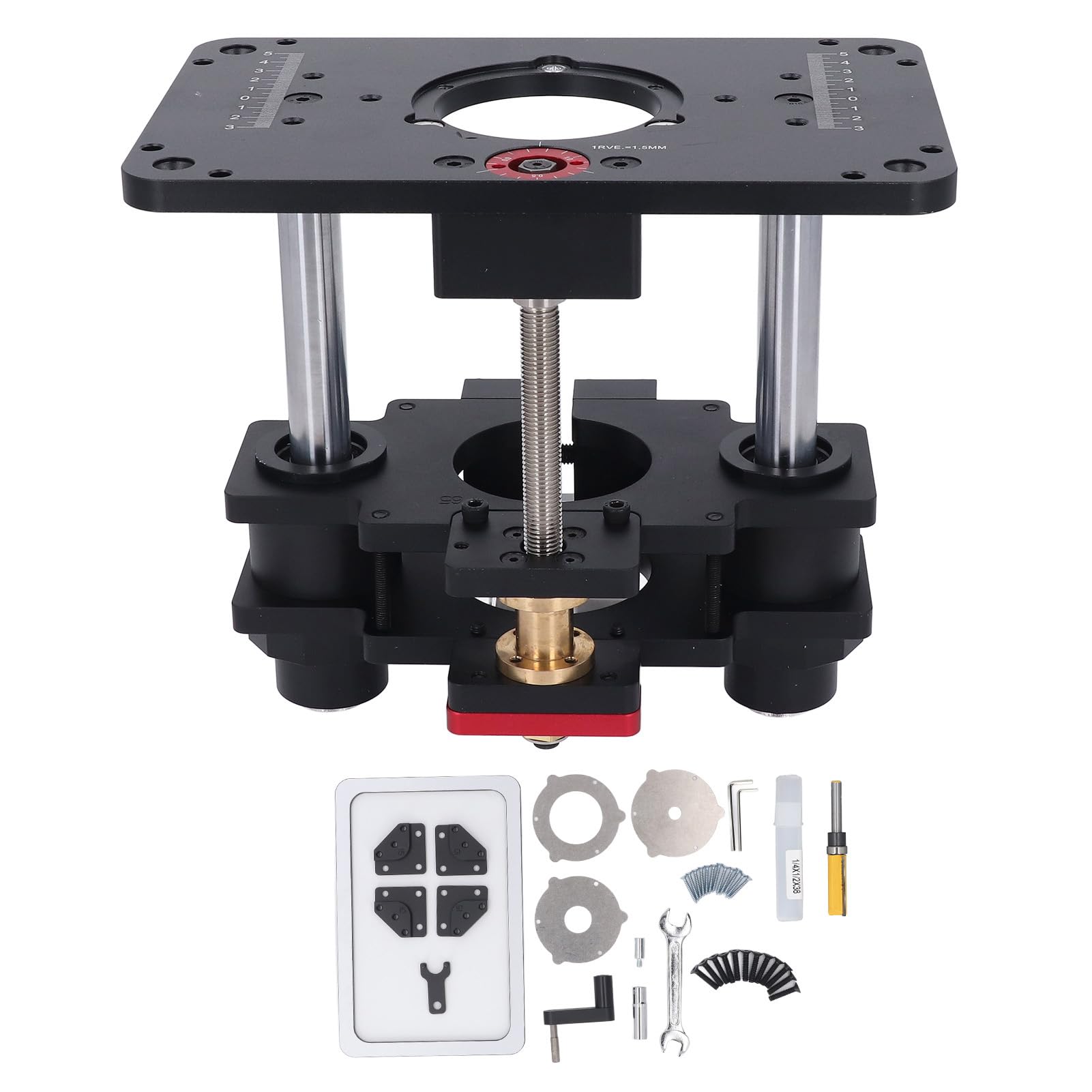 Generic di Sollevamento del Tavolo del Router Utensile Rotante Durevole in Lega di Alluminio per Progetti di Lavorazione del Legno Facile Regolazione Dell'altezza