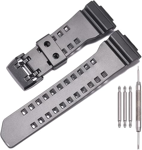 Reemplazo para gshock GA-400-1B GA-400 GA400GB Reloj digital analógico Correa de resina de goma para hombre