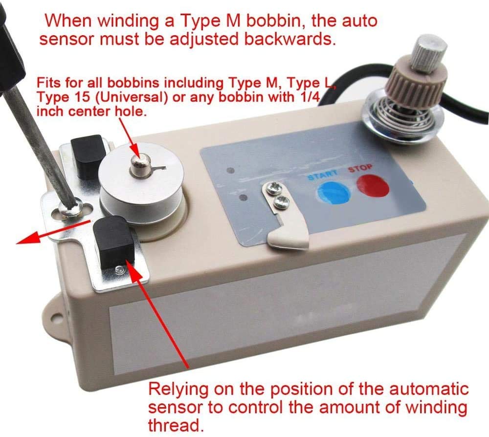 Amazon.co.jp: ミシン用ボビンワインダー 自動ボビンワインダー 国産