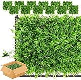 Protección contra rayos UV: nuestra pared artificial para plantas es resistente a los rayos UV, resistente a la intemperie, no se marchitan ni se decoloran, son respetuosos con el medio ambiente y estos paneles verdes se sienten suaves al tacto y no contienen productos químicos tóxicos y reciclables.