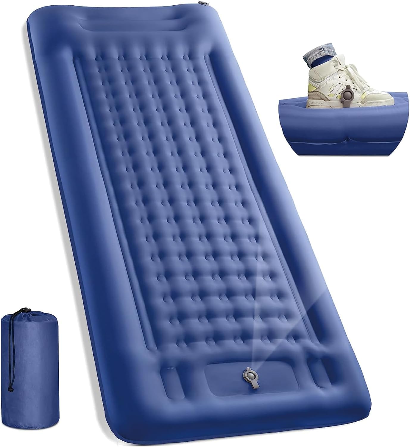 Materassino Autogonfiabile Hioutdoor Per Campeggio - 12 Cm Spessore, Impermeabile, Con Pompa A Piede