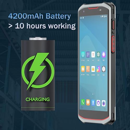 Miniatura 5 de Android 13 escáner de código de barras 4+64 GB incorporado 1D/2D/QR escáner de código de barras 4G inalámbrico computadora móvil PDA Inventario