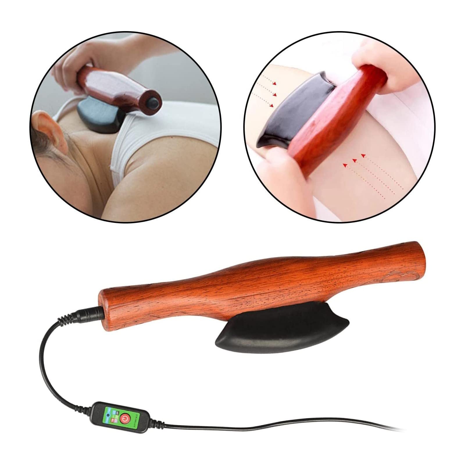 Elektryczna deska do masażu zgarniająca kamienie Bian, dostępny masażer Gua Sha do całego ciała, regulowana temperatura, do masażu w domowym spa Zabieg relaksacyjny