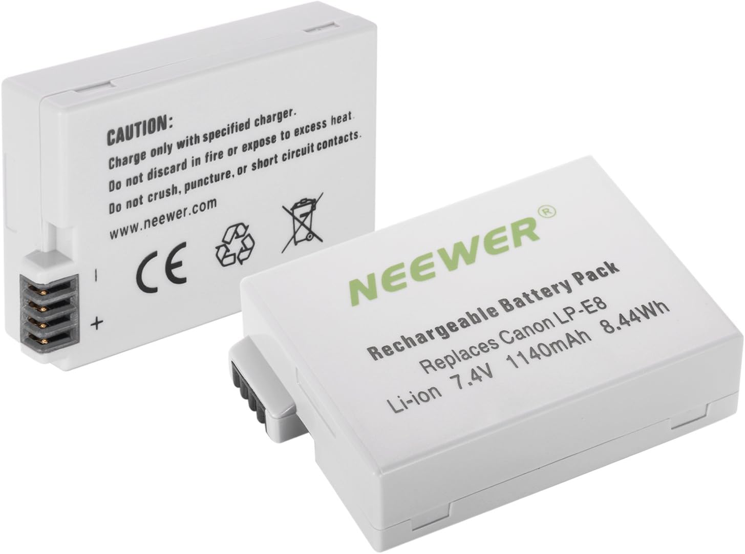 Tech Deals 🔥 Neewer BG-E8 Replacement Battery Grip for Canon EOS 550D 600D 650D 700D Rebel T2i T3i T4i T5i DSLR Cameras, Comes with 2-Pack 1140 mAh LP-E8 Replacement Li-ion Battery and Dual Battery Charger