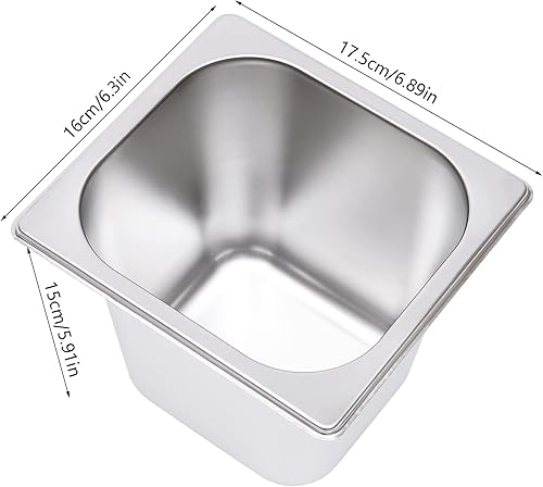 Miniatura 4 de Calentador de sopa de alimentos de 110 V, 4 sartenes, mesa de acero inoxidable de grado alimenticio, encimera comercial, cafetería de buffet,