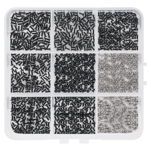 BESJMYT for Samsung Galaxy Mobile Phone Full Complete Black Screws Replacement Kit for All Models A13 S24 Note Plus Ultra Internal Screw Fix Inner Parts