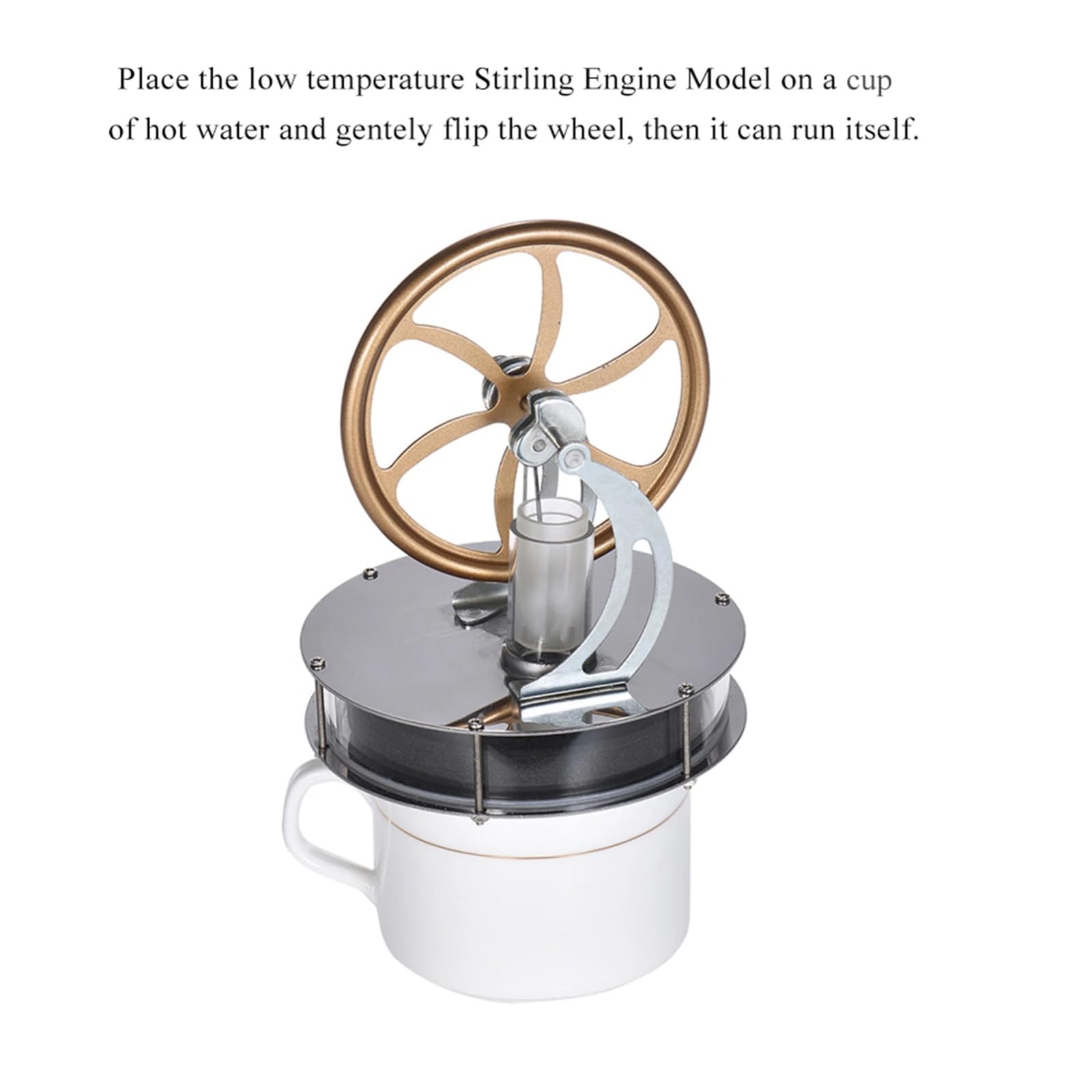 SinseD Low Temperature Stirling Engine Motor Mini Engine Build Kit Steam Engine Model Model Engine Kits